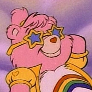 Care Bear Cartoon, Profile Pics Ideas, Pink Care Bear, Cartoon Pfp, Pics Ideas, Care Bear, Baby Angel, Profile Pics, Bear Cartoon