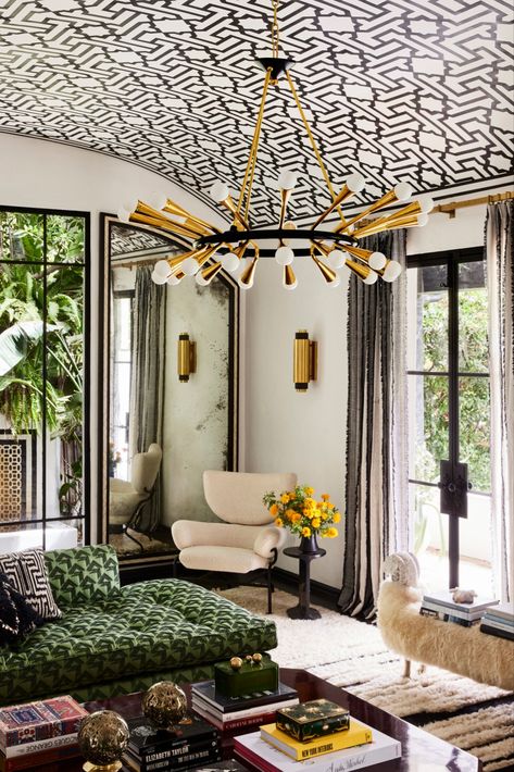 Artfully sculpted chandelier with a vintage polished brass finish. Designed by world-renowned interior designer Martyn Lawrence Bullard Lanterns Bedroom, Martyn Lawrence Bullard, Corbett Lighting, Lantern Post, Glass Globes, Style And Grace, Interior Design Inspiration, Polished Brass, Light Decorations