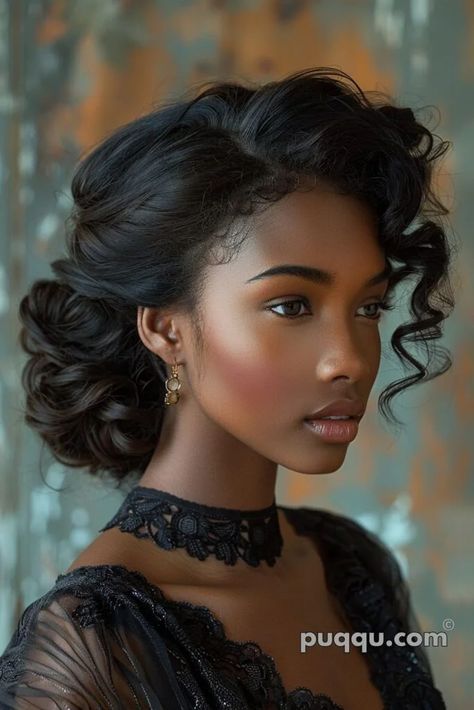 Prom Hairstyle Ideas, Wedding October, Body Tutorial, Prom Hairstyle, Dramatic Hair, Classy Hairstyles, Romantic Curls, Romantic Updo, Waves Curls