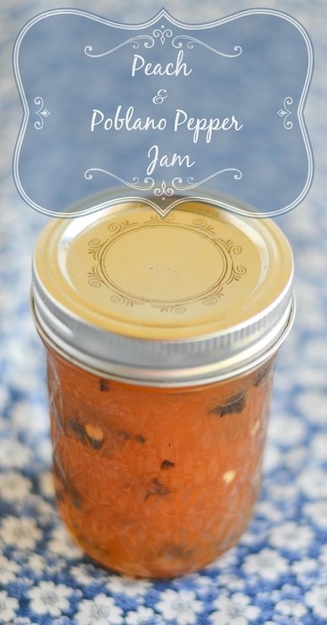 Pepper Jam Recipe, Peach Habanero Jam, Poblano Peppers Recipes, Jelly Maker, Pepper Jam, Pepper Jelly Recipes, Poblano Pepper, Jam And Jelly, Tuna Recipes