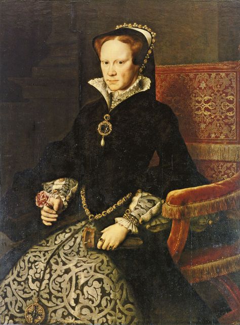 Mary I of England. Buried along side her half sister, Elizabeth. Queen Mary Tudor, Queen Mary 1, Mary I Of England, Mary Tudor, Tudor Dynasty, Tudor Era, Catherine Of Aragon, Tudor History, Mary Queen Of Scots