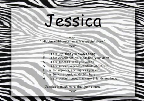 Jessica Baby Names, Jessica Name, Keeping Up Appearances, Self Image, Names With Meaning, American Idol, Beautiful Person, All About Me!, Thoughts Quotes