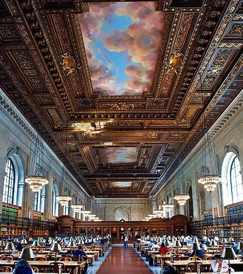 Library Reading Room, Nyc Public Library, Library Reading, Public Libraries, Voyage New York, Beautiful Library, Bryant Park, Dream Places, Nyc Trip