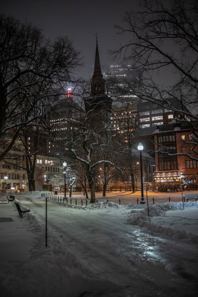 Boston City Aesthetic Night, Boston Night Aesthetic, Boston Winter Aesthetic, Boston University Aesthetic, Boston College Aesthetic, Boston In Winter, Winter In Boston, Boston At Night, Winter Boston