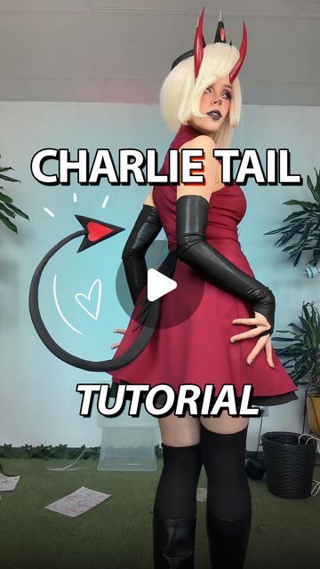 Yugoro on Instagram: "Finally Charlie Demon Tail tutorial is live! 💖 

I used some mid-density wire and different sizes of water pipe isolation foam, along with some lycra. The best part is that the tail can change shape and still be pretty easy to wiggle 😁 Perfect for any Hazbin Hotel/ Helluva boss/ Tiefling cosplay! Hope you like it! 🥹🔥

#hazbinhotel #charliehazbinhotel #cosplaydiy #halloweendiy #cosplaywip #diycrafts #hazbinhotelcosplay #hazbin #helluvaboss #demon" Tiefling Cosplay, Helluva Boss Cosplay, Tail Tutorial, Demon Cosplay, Demon Tail, Hazbin Hotel Helluva Boss, Demon Costume, Hazbin Hotel Charlie, Cosplay Diy