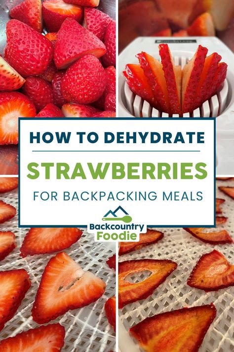 Are you looking for a way to bring delicious, nutritious food on your backpacking trip? Dehydrating and freeze-drying strawberries is the perfect solution! With this method, you can take your favorite fruit anywhere, and it will last for many months. In this article, we will explain the simple steps on how to dehydrate and freeze-dry strawberries, so you can enjoy fresh-tasting snacks and meals on your next outdoor adventure. #howtodehydratestrawberries #backcountryfoodie Dehydrate Strawberries, Dry Strawberries, Granola With Milk, Berry Yogurt Parfait, Dehydrated Strawberries, Backpacking Meals, Hiking Food, Freeze Dried Fruit, Freeze Dried Strawberries