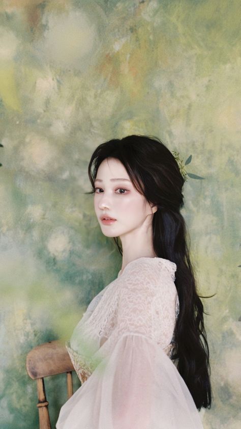 Asian Princess Aesthetic, Asian Princess, Korean Best Friends, Portrait Photography Women, Angel Aesthetic, Princess Aesthetic, Ethereal Beauty, How To Pose, 인물 사진