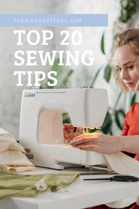 Top 20 Sewing Tips for Beginner, Intermediate and Advanced - The Birch Cottage Best Steam Iron, Sewing Equipment, Plus Size Sewing, Sewing Machine Reviews, Sewing Machine Needles, Sewing Space, Pattern Store, Hand Applique, Sewing Blogs