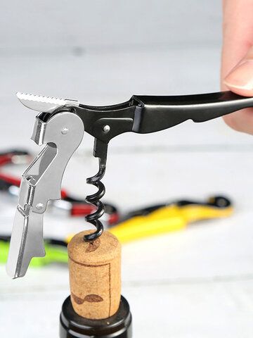 Cork Screw, Stainless Steel Microwave, Jar Opener, Corkscrews, Beer Opener, Wine Opener, Bar Tools, Random Color, Tools Accessories