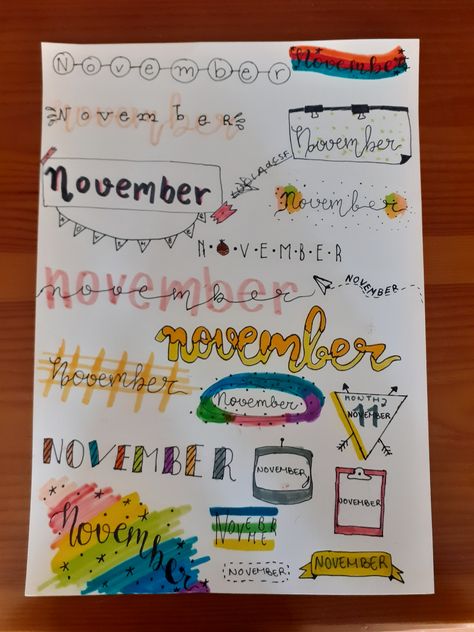 November Lettering, You Want Me, A Word, Ask Me, Do It, Lab, Bullet Journal, Kawaii