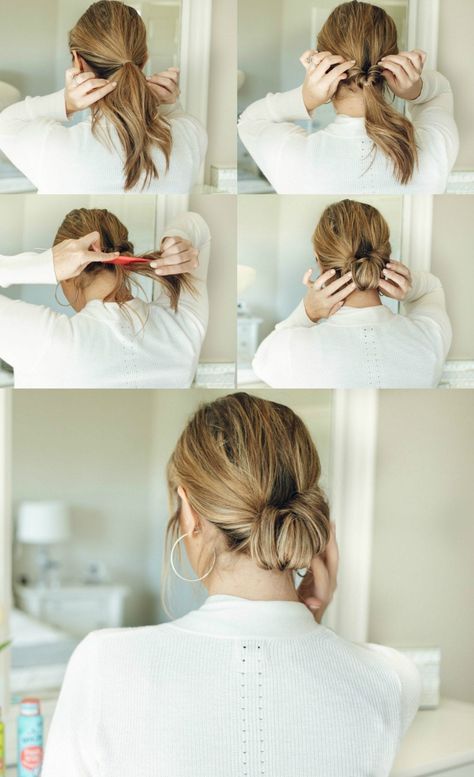 3 easy hairstyles for second day hair (and beyond) - fine hair approved! #hair #hairtutorial #hairstyle #hairstyles #beauty #beautyblogger Second Day Hair, Easy Chignon, Chignon Hair, Second Day Hairstyles, Stem Challenge, Hair Tutorials Easy, Easy Hair, Second Day, Easy Hairstyles For Long Hair