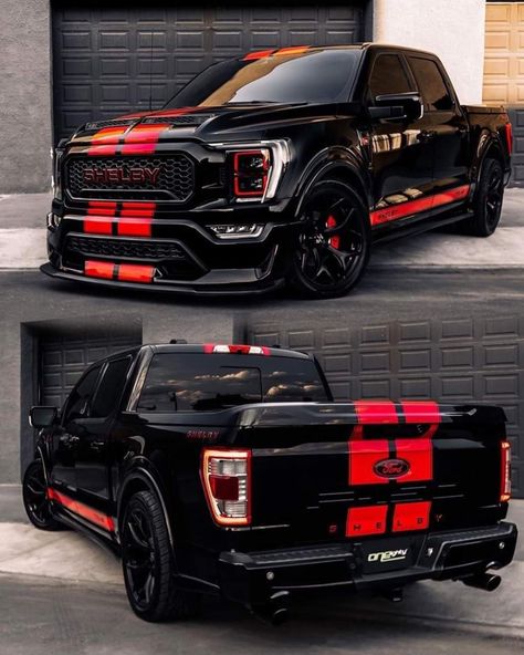 Shelby Truck, Shelby F150, Truck Paint Jobs, Cars Japan, Modded Cars, Cars Jdm, Ford Trucks F150, Dropped Trucks, Custom Cars Paint