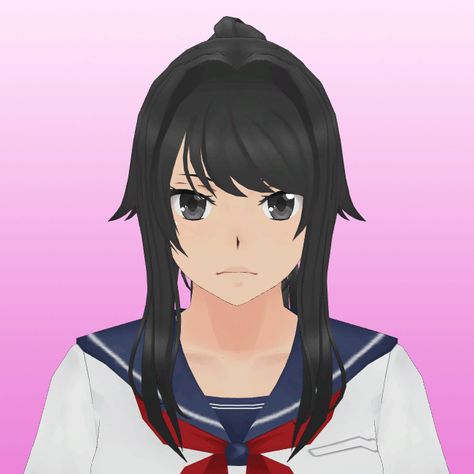 Yandere Simulator Development Blog Ayano Aishi, Yandere Simulator, Red, Hair, Anime, White, Black