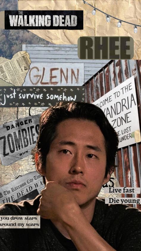 Glenn Rhee Wallpaper, Twd Glenn, Steven Yuen, Glenn Y Maggie, Zombies Run, Glenn Rhee, Steven Yeun, Die Young, Phone Screens