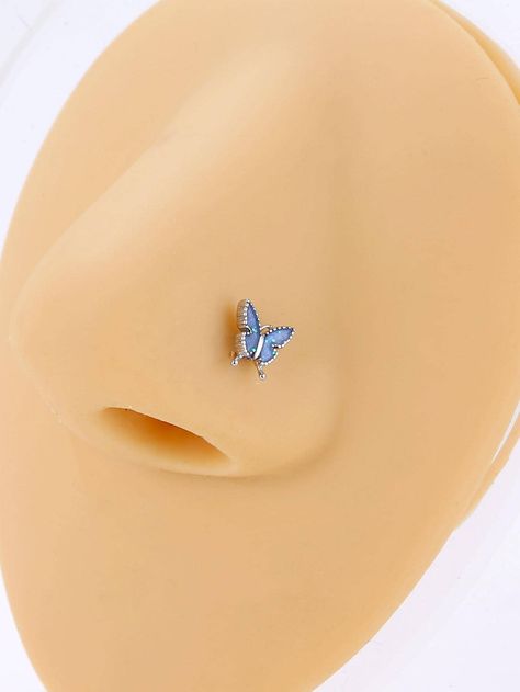 Butterfly Decor Nose RingI discovered amazing products on SHEIN.com, come check them out! Cute Nose Piercings, Piercing Nose, Nose Piercings, Nose Piercing Jewelry, Butterfly Decor, Butterfly Decorations, Nose Piercing, Piercing Jewelry, Amazing Products