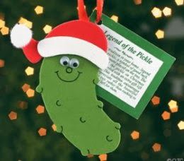 The Christmas Tree Pickle - The Story Possible giveaways Christmas Pickle Craft, Christmas Pickle Ornament, Pickle Ornament, Christmas In Germany, Christmas Pickle, Ornament Craft, Homemade Christmas Decorations, 12 December, German Christmas