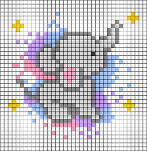 Elephant Cross Stitch, Baby Cross Stitch Patterns, Easy Pixel Art, Pixel Crochet, 2nd Year, Tapestry Crochet Patterns, Pola Kristik, Baby Cross, Pixel Pattern