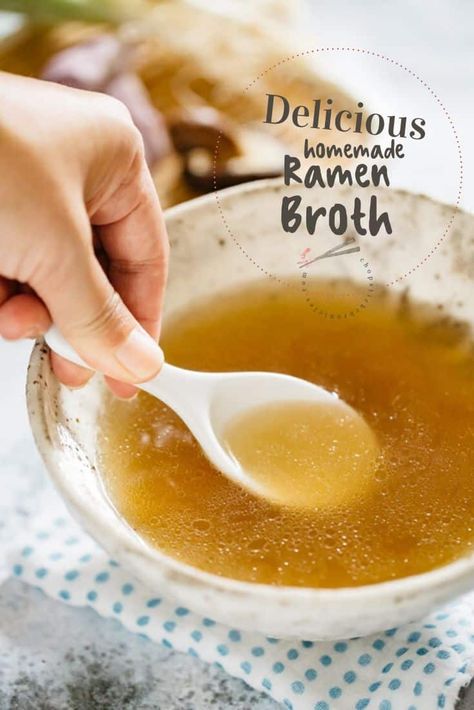 Restaurant quality Ramen broth with a complex rich flavor can be made at home. Top tips and secrets to make a robust broth with umami flavor. #ramenbroth #homemaderamenbroth #authenticramenbroth Homemade Ramen Broth, Ramen Toppings, Ramen Broth, How To Make Ramen, Homemade Ramen, Ramen Noodle Soup, Ramen Restaurant, Ramen Soup, Asian Soup