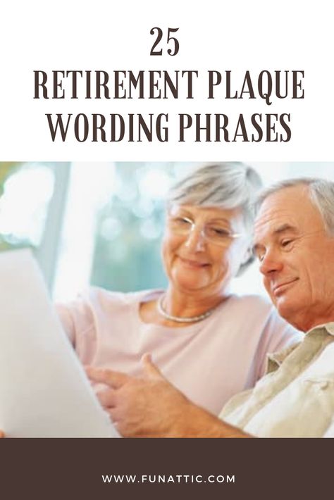 Do you know someone who will soon be retiring? If so, you may be interested in giving a plaque as a gift to that person. In this article, you will find 25 retirement plaque wording phrase ideas to consider using. Take a look! #RetirementPlaqueWordingPhrasesQuotes #RetirementPlaqueWordingPhrasesGiftIdeas Retirement Plaque Wording, Retirement Plaque, Retirement Messages, Retirement Plaques, Retirement Wishes, Retirement Quotes, Signature Ideas, Retirement Humor, Happy Retirement