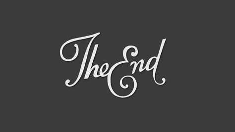 Vintage "The End" Animation. Old Style Typography, HD. Stock ... The End Typography, Video Ending Ideas, The End Animation, 1920s Typography, Letterform Design, The End Movie, Holiday Shoot, Old Fonts, San Valentine