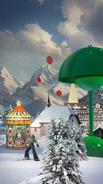 CONSTANTIN Prozorov on Instagram: "Winter Wonderland 🇨🇭🏔️ A Christmas fairytale like you’ve never experienced before. Leading luxury Swiss department store GLOBUS chose Constantin Prozorov’s fantastical animated collage technique to bring its poetic-surreal Christmas 2023 campaign to life. COLLAGE Art & Direction by @constantinartist for @GLOBUS | @anilalarissa (Creative Director, Christmas-Campaign 2023)" Natal, Surreal Christmas, Animated Collage, Christmas Fairytale, Life Collage, Christmas Campaign, Collage Techniques, Winter Art, Holiday Art