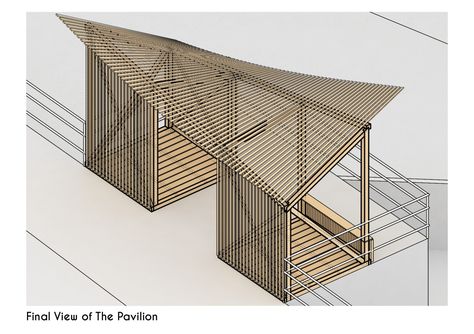 Pavilion Architecture, Pavilion Design, Wood Architecture, Roof Architecture, The Pavilion, Timber Construction, Roof Structure, Wood Structure, Brick And Mortar