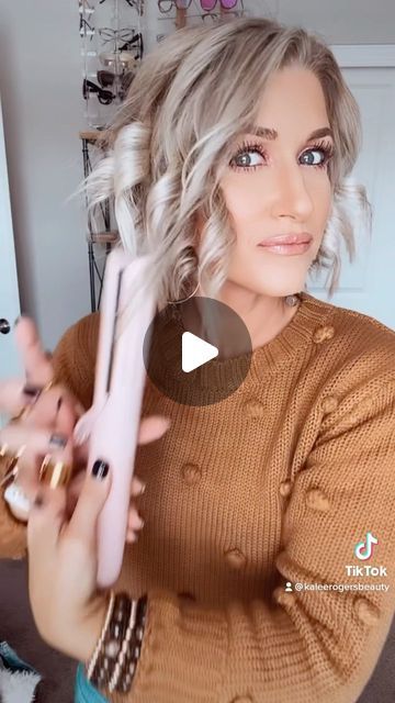 kalee_rogers on Instagram: How I curl my hair! Kalee Rogers Hair, Bob Hair Tutorial, Curl My Hair, Cut Own Hair, Hair Curl, Bob Hair, My Hair, Bob Hairstyles, Hair Tutorial