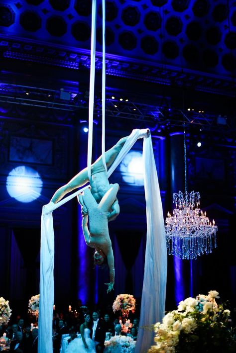 Aerial Performance | Anthony Vazquez Photography https://www.theknot.com/marketplace/anthony-vazquez-photography-new-york-ny-348385 | Capitale https://www.theknot.com/marketplace/capitale-new-york-ny-563368 | Wedding Proposal Ideas Engagement, Aerial Performance, Grace Ormonde Wedding Style, Circus Wedding, Wedding Salon, Top Wedding Trends, Honeymoon Locations, Wedding Activities, Wedding Proposals