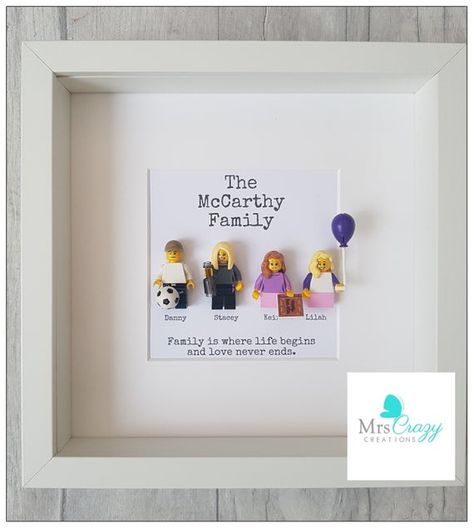 Lego Family, Family Frame, Fairy Wands, Family Frames, Family Picture, Craft Box, Together Forever, Diy Arts And Crafts, Family Name