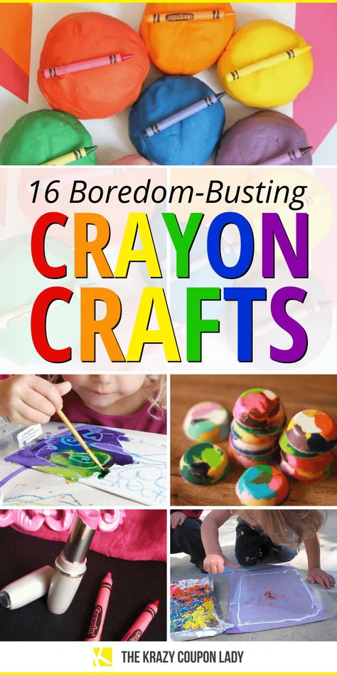 Things To Do With Crayons, Crayon Crafts For Kids, Old Crayon Crafts, Crayon Decor, Crayons Melted, Crayon Ideas, Cheap Kids Crafts, Crayola Crafts, Crayon Days