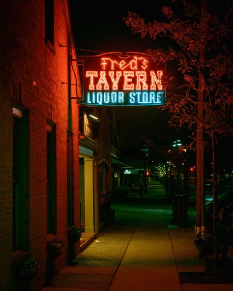 Fred's Tavern & Liquor Store vintage neon sign at night, Stone Harbor, New Jersey Rail Transport, Vintage Neon Signs, Vintage Neon, Stone Harbor, Hotel Motel, White Car, Posters Framed, Liquor Store, Image House