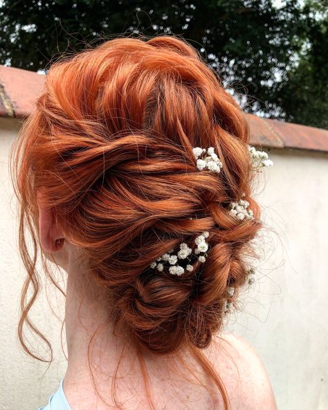 Pelo Color Cobre, Red Hair Updo, Hairstyles Red Hair, Redhead Hairstyles, Hair Flow, Hair Extensions Best, Updo Hairstyle, Peinados Fáciles Para Cabello Corto, Wedding Hair And Makeup