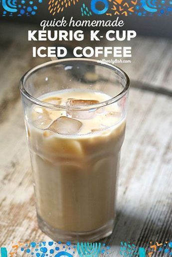 Iced Coffee With Keurig, Iced Coffee Recipe Keurig, Keurig Iced Coffee, Keurig Recipes, Make Iced Coffee, Homemade Iced Coffee, Coffee Protein Shake, Best Iced Coffee, Iced Coffee At Home