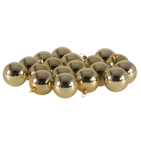 A pack of Pale Gold shatterproof baubles.  Pack of 18 x 60mm Metal cap Please note, no hangers are included A great base for any festive display, these decorative baubles are ideal for both commercial and domestic environments. Luxury Christmas Tree, Angel Christmas Tree Topper, Wrendale Designs, Tinsel Garland, Bauble Ornaments, Tree Decorating, Glass Ball Ornaments, Star Tree Topper, Ornament Hooks