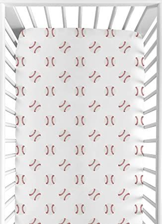 Sweet Jojo Designs Red and White Baby or Toddler Fitted Crib Sheet for Baseball Patch Sports Collection Baseball Nursery, Bringing Baby Home, Baby Essentials Newborn, Baseball Room, Baby Crib Bedding Sets, Crib Toddler Bed, Baby Crib Bedding, Sweet Jojo Designs, Crib Sets