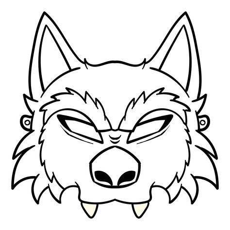 Halloween Mask Template, Mask Template Printable Free, Bunny Mask Template, Wolf Mask Template, Masks Drawing, Animal Mask Templates, Printable Coloring Masks, Pokemon Masks, Printable Halloween Masks