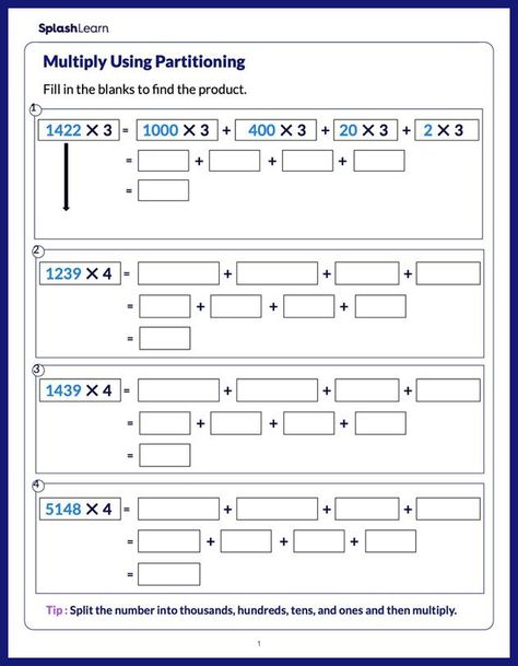 Multiply Using Expanded Form - Math Worksheets - SplashLearn Expanded Form Math, Expanded Form Worksheets, Multiplication Strategies, Grade 6 Math, Distributive Property, Expanded Form, Grade 6, Educational Worksheets, Place Values