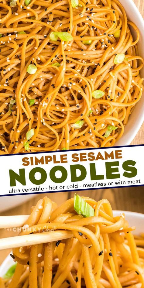 Asian Style Side Dishes, Sesame Noodles With Shrimp, Sesame Soy Noodles, Side Dish For Sushi, Cold Asian Noodle Recipes, Noodles Side Dish, Seasame Noodles, Sesame Oil Noodles, Noodle Side Dish Recipes