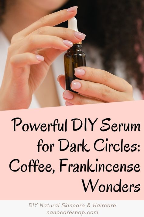 Introducing our Powerful DIY Serum for Dark Circles and Fine Lines. In the quest for youthful, radiant skin, battling dark circles and fine lines can be a challenge. But with the magic of coffee and frankincense, this homemade serum offers a potent solution. Discover how to create this wonder serum and unlock the secrets to refreshed skin. Coffee Eye Serum, Diy Coffee Eye Serum, Diy Retinol Serum Recipe, Eye Circle Remedies, Caffeine Serum, Homemade Serum, Eye Serum For Dark Circles, Serum For Dark Circles, Castrol Oil