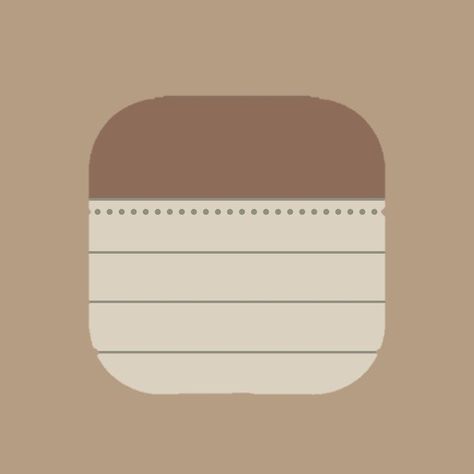 Minimalist Widget Icon, Brown Widget Aesthetic Icon, Widget Icons Brown, Brown Iphone Icons, Brown Icons Aesthetic Iphone, Notes Icon Aesthetic, Brown Widget Icon, Minimalist Widget, Brown Icon App