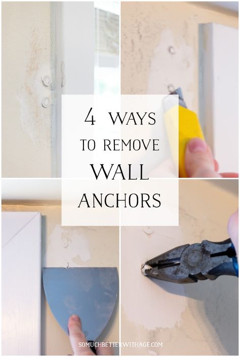 How To Remove Wall Anchors, Removing Wall, Paint 2024, Painting Walls Tips, Removing A Wall, Remove Wall, Drywall Anchor, Wood Anchor, Wall Repair