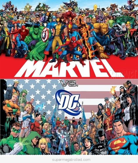 Marvel universe and DC universe. I'll always be a bigger Marvel fan. Bd Comics, Marvel Vs Dc, Dc Comics Characters, Marvel Comic Character, Ms Marvel, Marvel Vs, Dc Characters, Marvel Fan, Comic Book Heroes