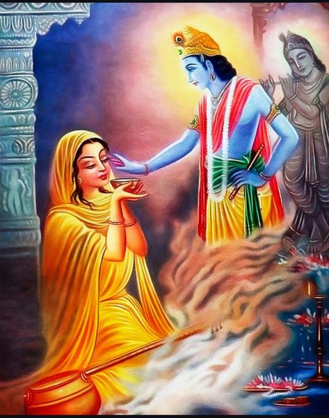 Meera Bai, Mata Durga, Mom And Dad Quotes, Krishna Hd, Indian Art Gallery, English Learning Spoken, Radha Krishna Quotes, Lord Krishna Hd Wallpaper, Ram Photos