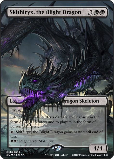 Skithiryx, the Blight Dragon Mtg Illustration, Mtg Dragon Art, Dragon Magic The Gathering, Mtg Dragon, Magic Card Game, Mtg Faerie Cards, Mtg Vampire Cards, Mtg Proxy Cards, Mtg Cards