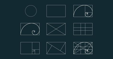 Golden Ratio The Secret to Success of Your Logo Design | Fibonacci Fibonacci Logo, Golden Ratio Graphic Design, Logo Golden Ratio, Golden Ratio Logo Design, Golden Ratio In Design, Golden Ratio Logo, World Famous Paintings, Image Composition, Developer Logo