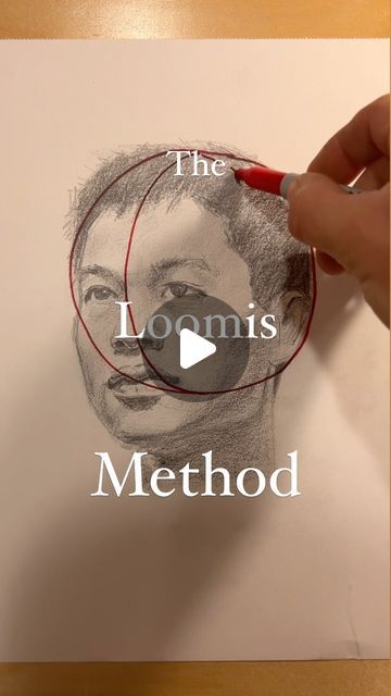 Ben Kent on Instagram: "The Loomis Method.  Who uses the Loomis Method and how has it helped you?  . . . . . . . . . . . . . . . . . #portraitstudy #headdrawing #sketchbookpage #portraitart #pencilartist #igart #sketchbook #drawdaily #sketch #facedrawing #loomismethod" Drawing Faces Loomis Method, Face Drawing Method, Loomis Head Practice, Loomis Method Head Angles, Lumis Method Of Drawing, Loomis Method Head Step By Step, Andrew Loomis Method, Loomis Method Drawing, Loomis Method Head