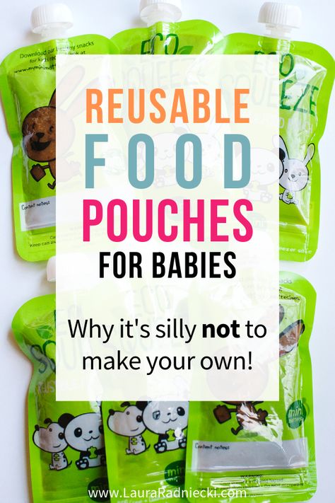 Reusable food pouches for babies are handy, easy and best of all, SO easy to make! A convenient, eco-friendly Baby Food Pouches, Sprinkle Ideas, Homemade Generator, Reusable Food Pouches, Baby Food Pouch Recipes, Baby Puree, Baby Puree Recipes, Homemade Baby Foods, Food Pouch