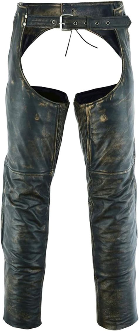 Amazon.com: Dream Apparel Mens Distressed Brown Leather Motorcycle Riding Chaps with Zip Out Liner, Cowboy Biker Chaps Pants W/ 4 Pockets : Automotive Motorcycle Fashion Men, Motorcycle Riding Pants, Cowboy Chaps, Western Chaps, Chaps Pants, Motorcycle Chaps, Riding Chaps, Cowboy Pants, Leather Gear