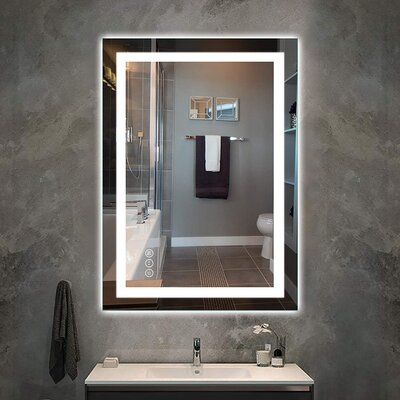 Wall Bathroom Vanity, Memory Wall, Led Bathroom Mirror, Support Wall, Bathroom Mirror Lights, Lighted Vanity Mirror, Led Bathroom, Led Mirror Bathroom, Mirror Wall Bathroom