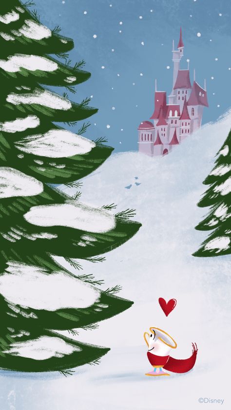 Disney Screensaver, Up Pixar, Disney Christmas Tree, Castle Painting, Disney Princess Belle, Xmas Wallpaper, Disney Iphone, Modern Magic, Disney Phone Wallpaper